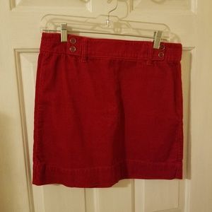 Loft Short Corduroy Skirt